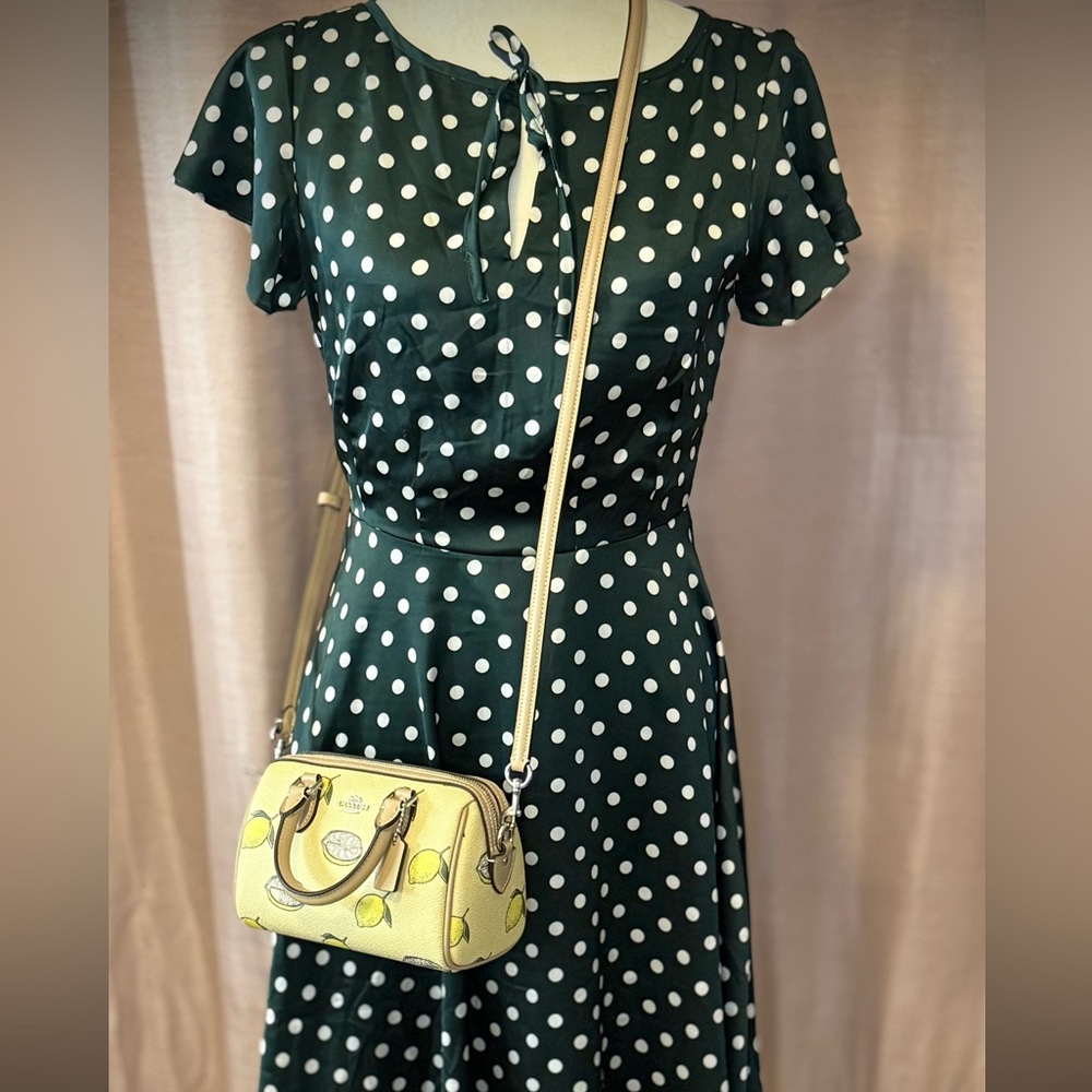 NWT Coach Mini Rowan Lemon (NYC) Crossbody Satchel - Picture 5 of 15